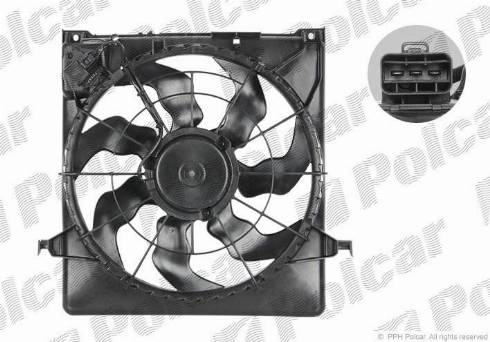 Polcar 411423W5 - Вентилятор, охлаждение двигателя autosila-amz.com