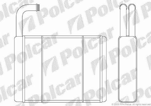 Polcar 4306N8-1 - Теплообменник, отопление салона autosila-amz.com