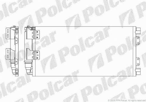 Polcar 4310K82X - Конденсатор кондиционера autosila-amz.com