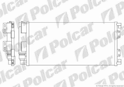 Polcar 4310K8C2 - Конденсатор кондиционера autosila-amz.com