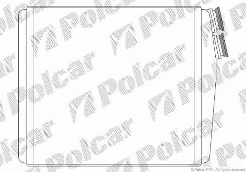 Polcar 4312N81X - Теплообменник, отопление салона autosila-amz.com