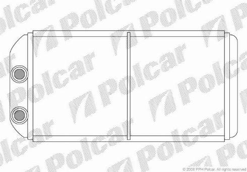Polcar 4321N8-2 - Теплообменник, отопление салона autosila-amz.com