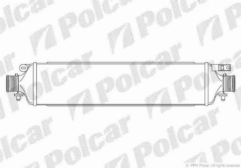 Polcar 4208J82X - Интеркулер, теплообменник турбины autosila-amz.com