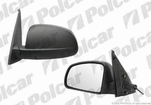 Polcar 5559511M - Зеркало внешнее левый autosila-amz.com