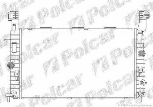 Polcar 555908-4 - Радиатор, охлаждение двигателя autosila-amz.com