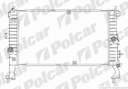 Polcar 555908-3 - Радиатор, охлаждение двигателя autosila-amz.com