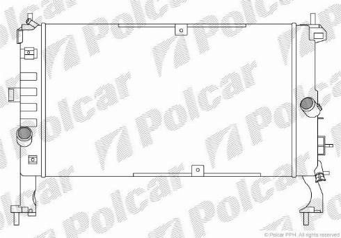 Polcar 555908A3 - Радиатор, охлаждение двигателя autosila-amz.com