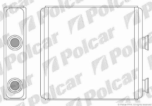 Polcar 5559N8-1 - Теплообменник, отопление салона autosila-amz.com