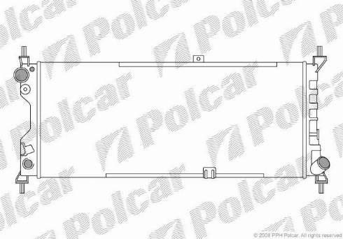 Polcar 555508A3 - Радиатор, охлаждение двигателя autosila-amz.com