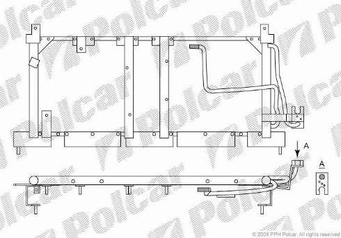 Polcar 5555K81X - Конденсатор кондиционера autosila-amz.com