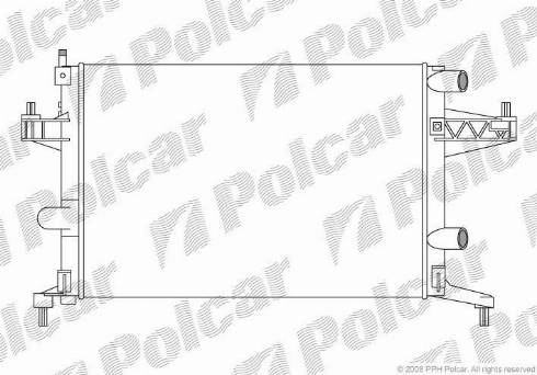 Polcar 555608A1 - Радиатор, охлаждение двигателя autosila-amz.com