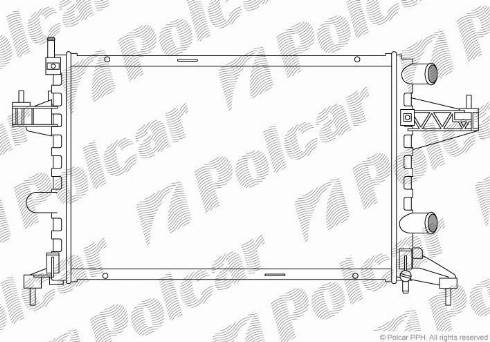 Polcar 555608B1 - Радиатор, охлаждение двигателя autosila-amz.com