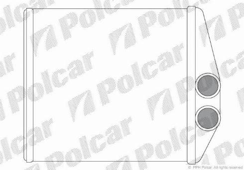 Polcar 5556N8-1 - Теплообменник, отопление салона autosila-amz.com