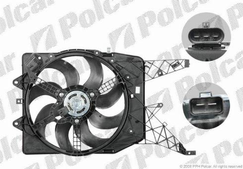 Polcar 555823W2 - Вентилятор, охлаждение двигателя autosila-amz.com