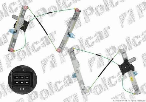 Polcar 5558PSE2 - Стеклоподъемник autosila-amz.com