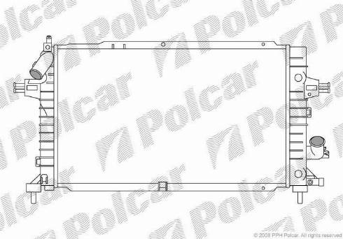 Polcar 550908A3 - Радиатор, охлаждение двигателя autosila-amz.com