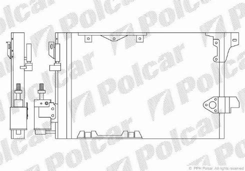 Polcar 5508K81X - Конденсатор кондиционера autosila-amz.com