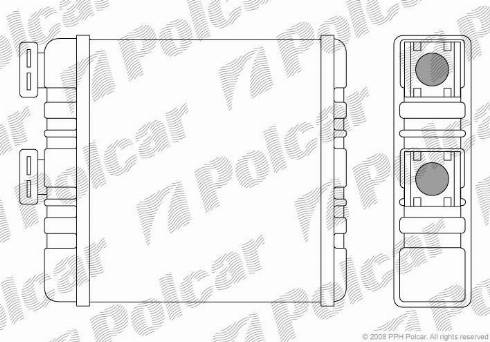 Polcar 5508N81X - Радиаторы обогрева autosila-amz.com