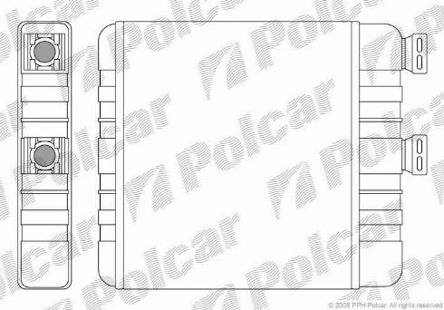 Polcar 5508N8-1 - Радиатор печки Opel /сист.Behr/ autosila-amz.com