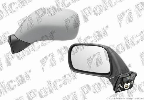 Polcar 5503515M - Зеркальное стекло, наружное зеркало autosila-amz.com