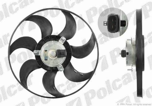 Polcar 550723U2 - Вентилятор, охлаждение двигателя autosila-amz.com