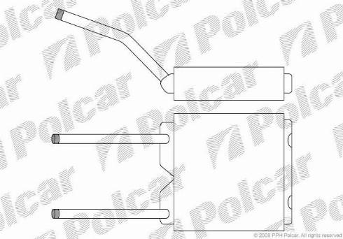 Polcar 5514N8-1 - Теплообменник, отопление салона autosila-amz.com