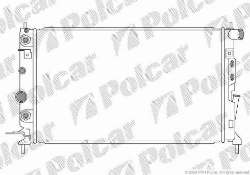 Polcar 5516086X - Радиатор, охлаждение двигателя autosila-amz.com