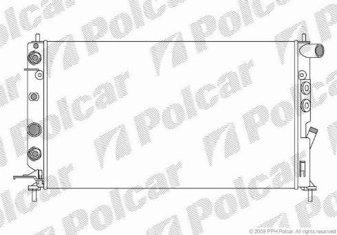 Polcar 551608-6 - Радиатор, охлаждение двигателя autosila-amz.com