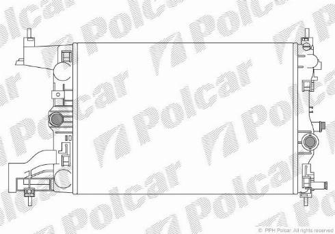 Polcar 551108-2 - Радиатор, охлаждение двигателя autosila-amz.com