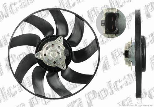 Polcar 551823U5X - 551823U5X_Вентилятор без кожуха autosila-amz.com