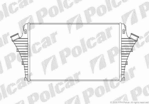 Polcar 5518J81X - Интеркулер, теплообменник турбины autosila-amz.com