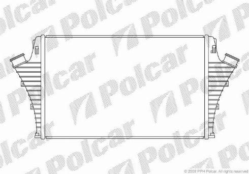 Polcar 5518J83X - Интеркулер, теплообменник турбины autosila-amz.com