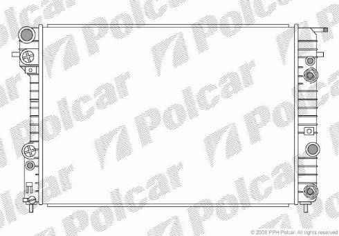 Polcar 552808-2 - Радиатор, охлаждение двигателя autosila-amz.com