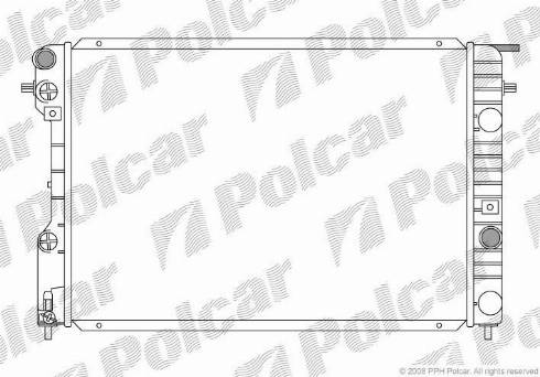 Polcar 552708-3 - Радиатор, охлаждение двигателя autosila-amz.com