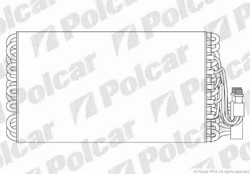 Polcar 5527P8-1 - Испаритель, кондиционер autosila-amz.com