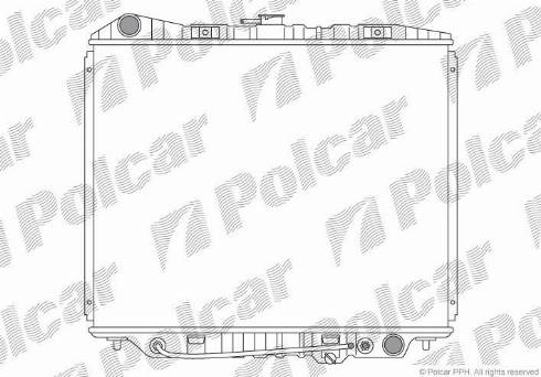 Polcar 557008-1 - Радиатор, охлаждение двигателя autosila-amz.com