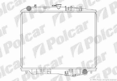 Polcar 557008-3 - Радиатор, охлаждение двигателя autosila-amz.com