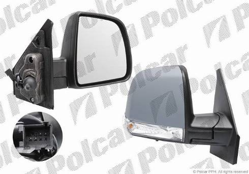 Polcar 55U1522M - Наружное зеркало autosila-amz.com