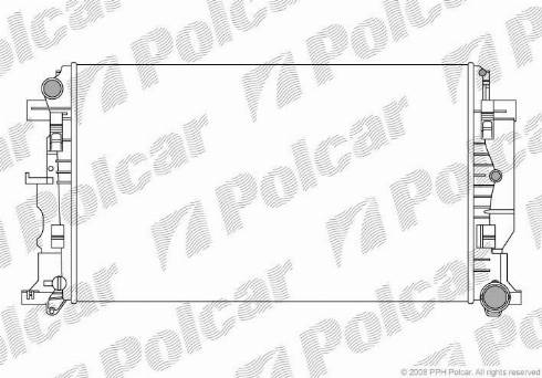 Polcar 5065084X - Радиатор, охлаждение двигателя autosila-amz.com