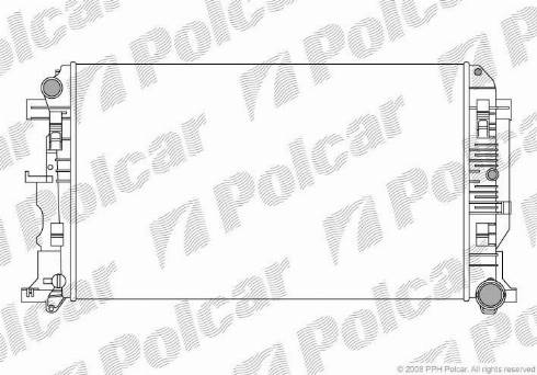 Polcar 5065083X - Радиатор, охлаждение двигателя autosila-amz.com