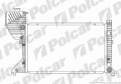 Polcar 5063081X - Радиатор, охлаждение двигателя autosila-amz.com