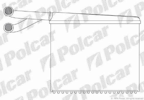 Polcar 5062N8-2 - Теплообменник, отопление салона autosila-amz.com