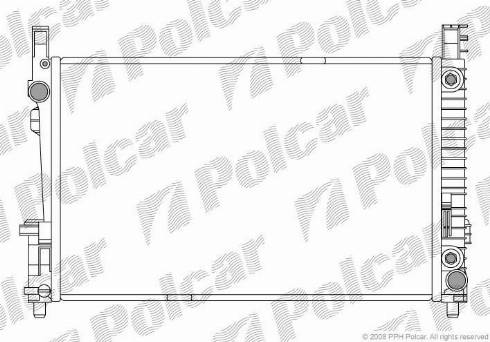 Polcar 5006081X - Радиатор, охлаждение двигателя autosila-amz.com