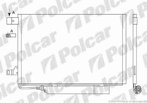 Polcar 5006K81X - Конденсатор кондиционера autosila-amz.com