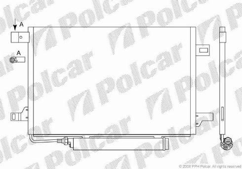 Polcar 5006K82X - Конденсатор кондиционера autosila-amz.com