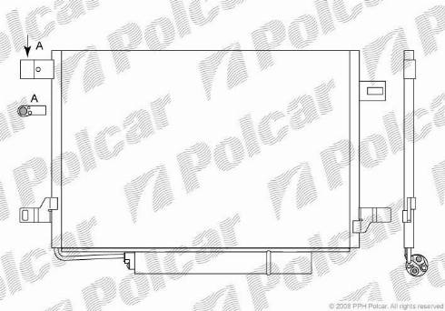 Polcar 5006K8C2 - Конденсатор кондиционера autosila-amz.com