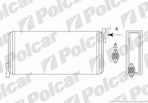 Polcar 5001N8-1 - Теплообменник, отопление салона autosila-amz.com