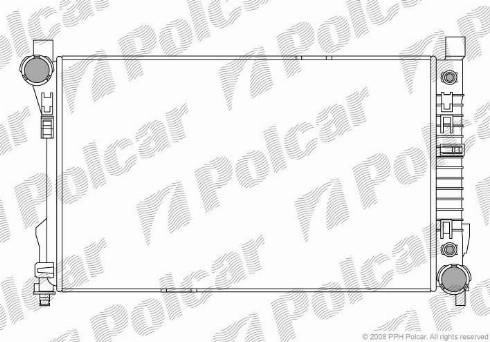 Polcar 500308-5 - Радиатор, охлаждение двигателя autosila-amz.com