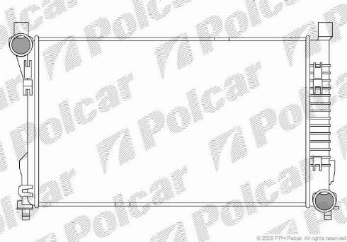Polcar 500308-1 - Радиатор, охлаждение двигателя autosila-amz.com