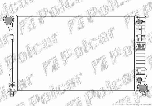 Polcar 5003082X - Радиатор, охлаждение двигателя autosila-amz.com